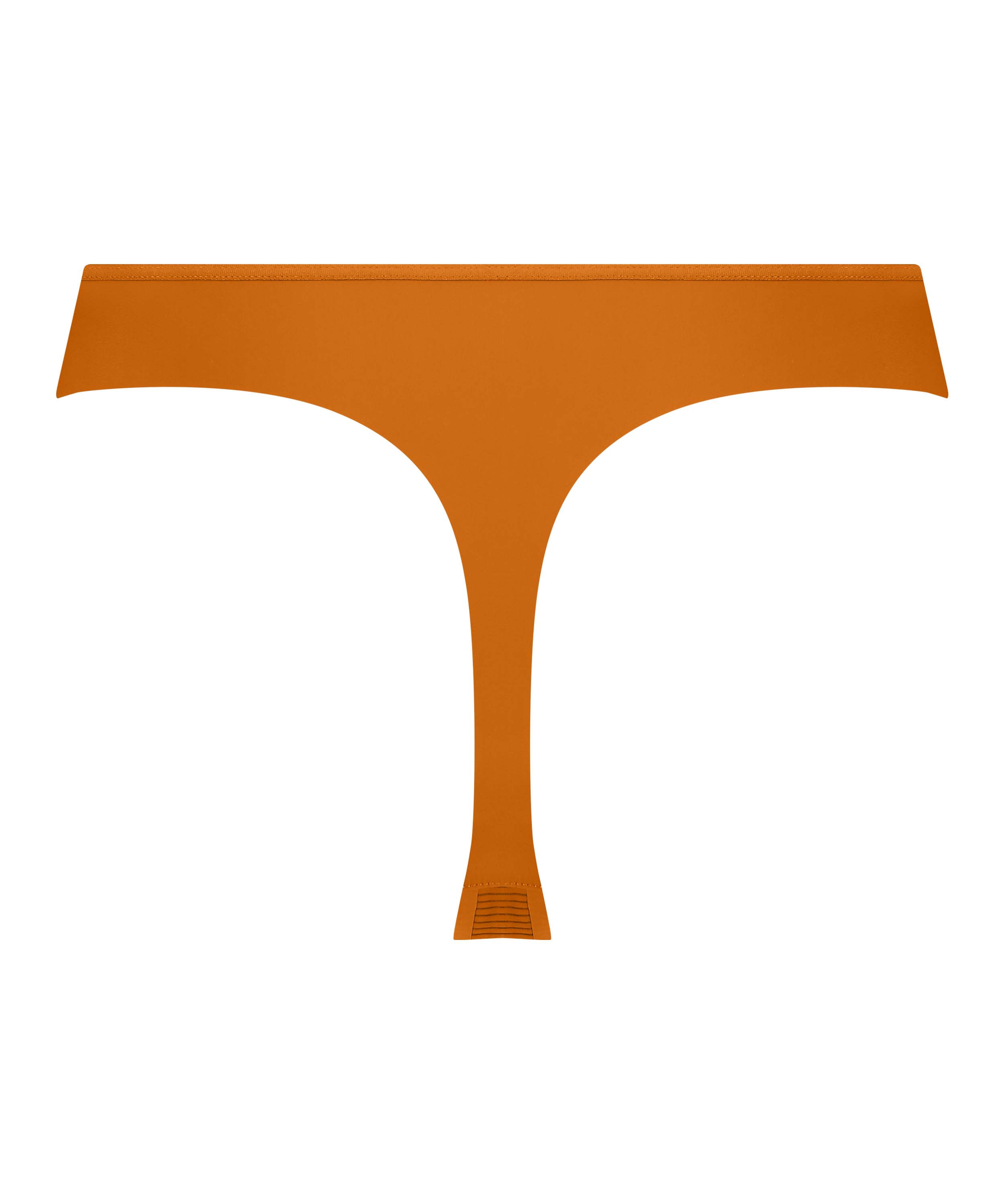 Tanga invisible de rejilla y de rayas, Naranja, main