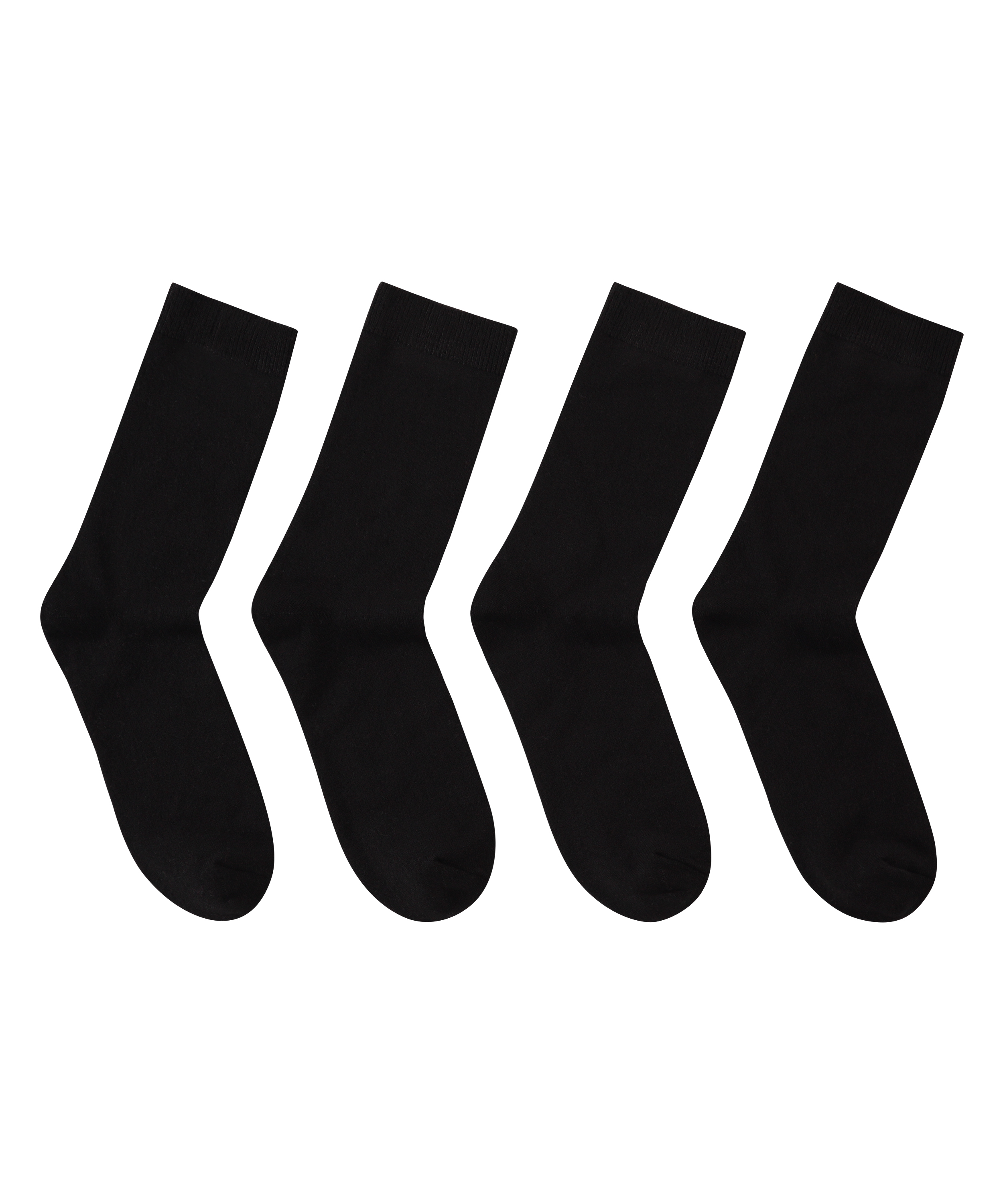 Lote de 2 calcetines tobilleros, Negro, main