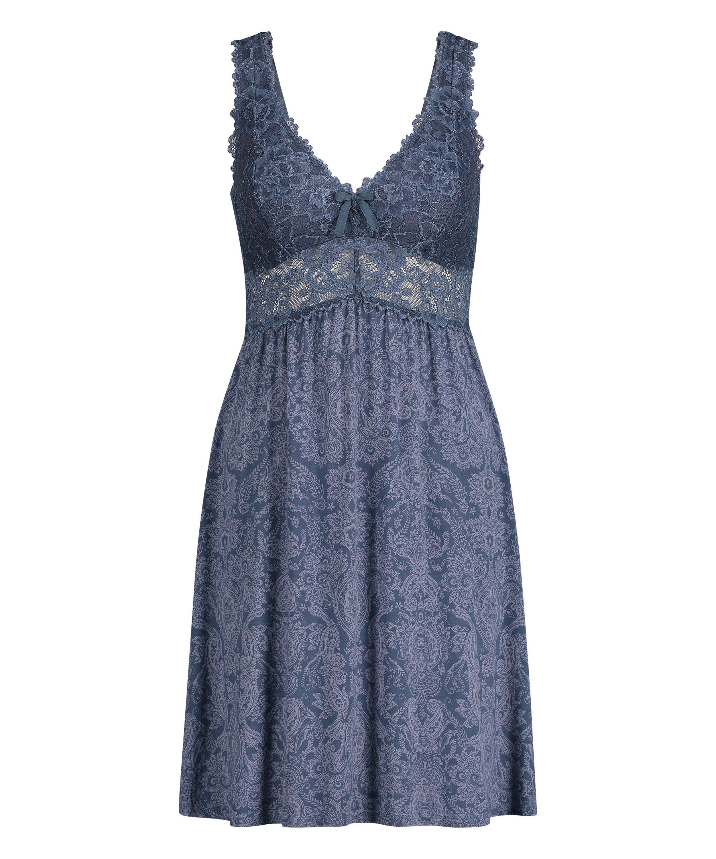 Vestido lencero Nora, Azul, main