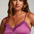 Camiseta top Velours Lace, Morado