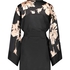 Kimono Satin Bloom, Negro