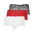 3 pares de Bóxers Rosie, Rojo