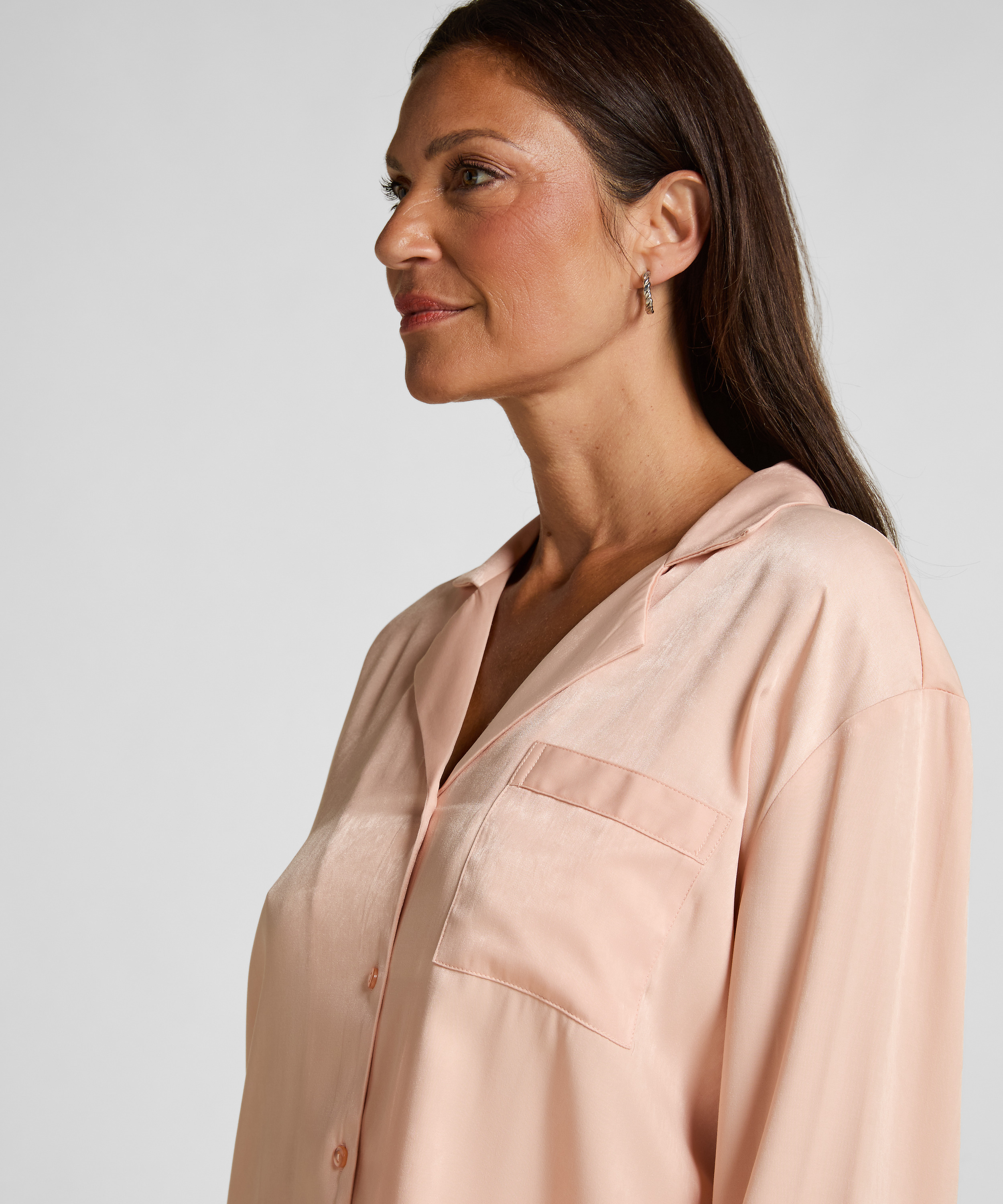 Chaqueta de manga larga y sat&eacute;n Ayla, Rosa, main