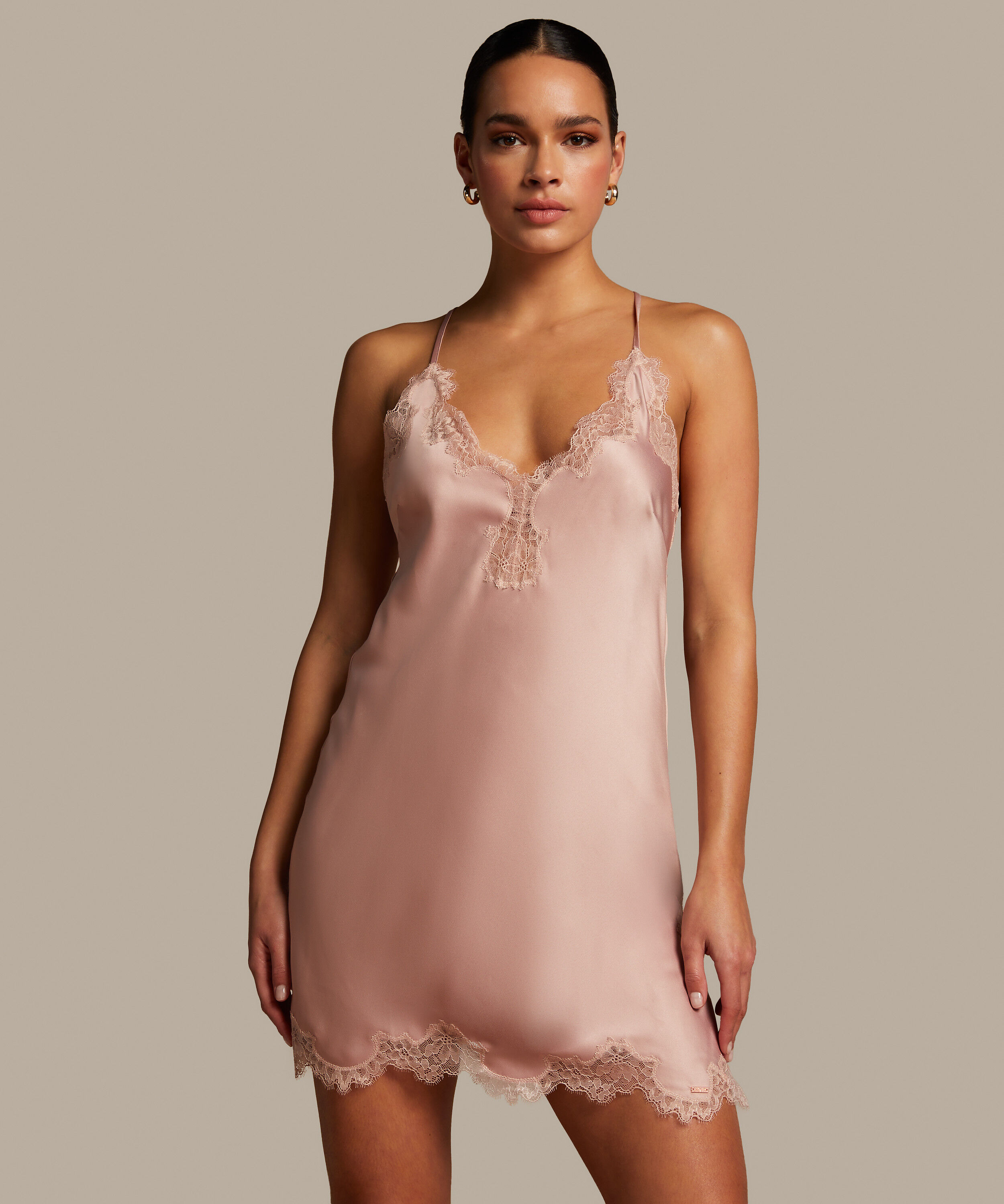 Vestido lencero Sophia, Rosa Vestido lencero Sophia, Rosa