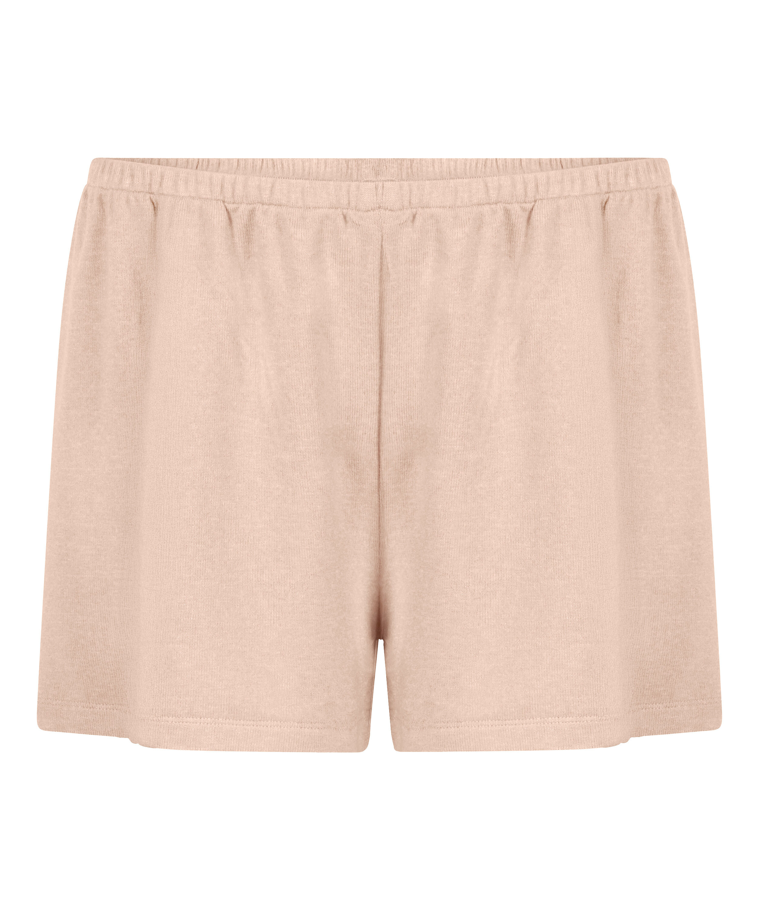 Pantal&oacute;n corto de pijama de punto cepillado, Beige