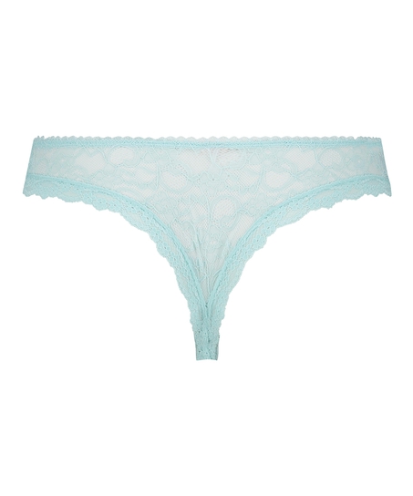 Brasileña mini de cintura alta Riley, Azul