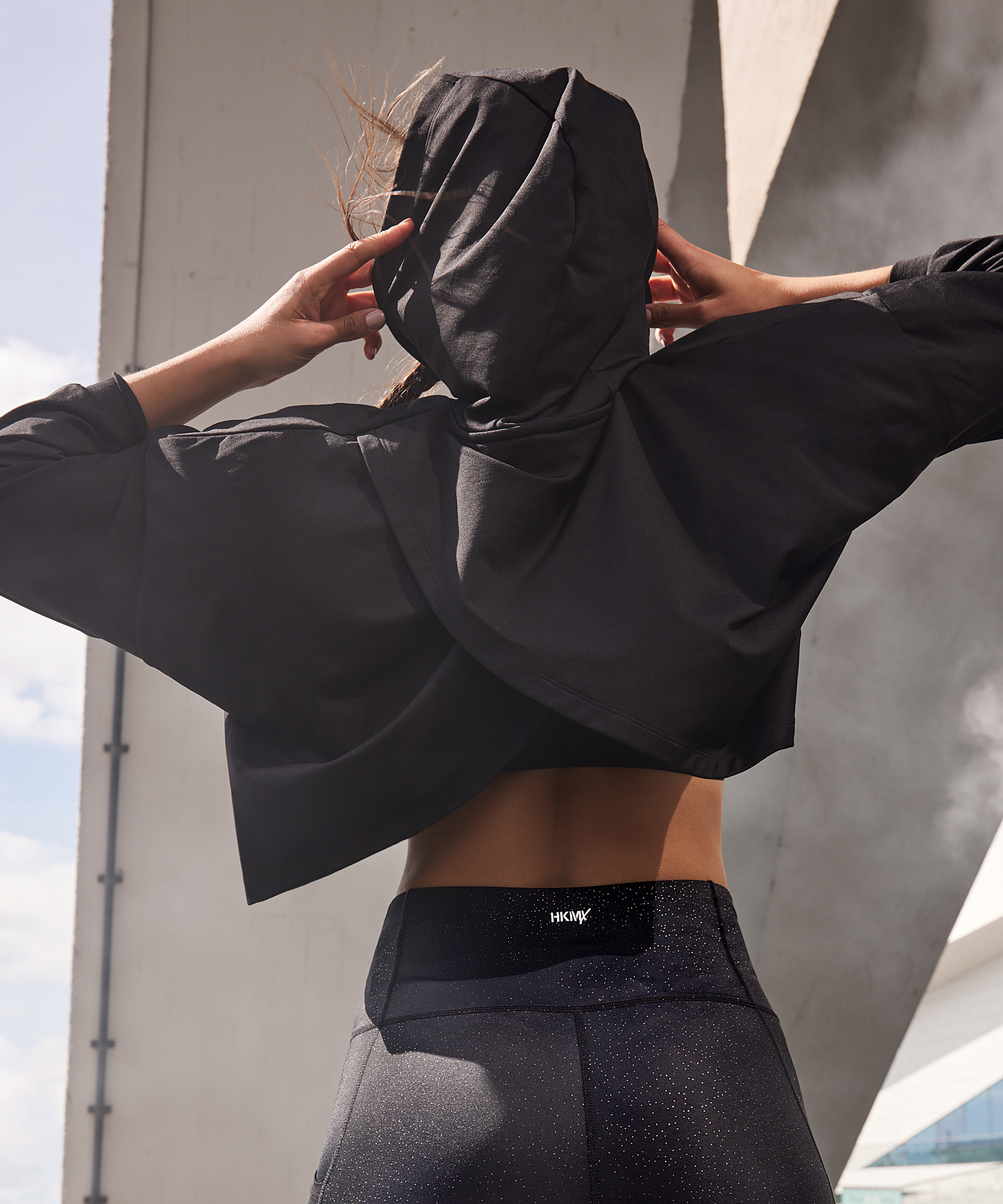 Sudadera con capucha de la colección HKMX Flow, Negro, main