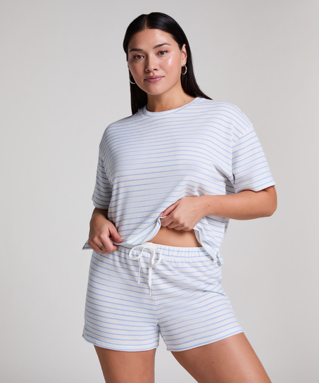 Pantal&oacute;n corto de algod&oacute;n, Azul