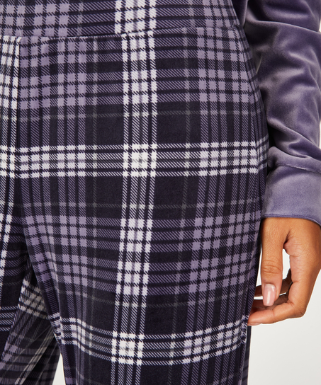 Conjunto de pijama con bolso, Azul