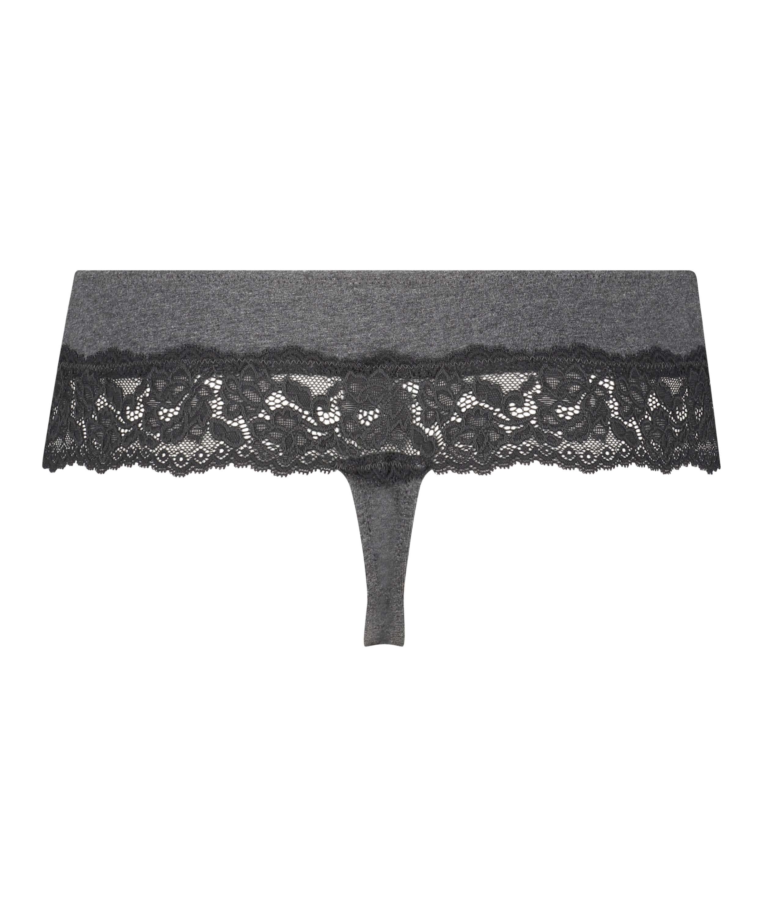 Tanga bóxer de algodón, Gris, main