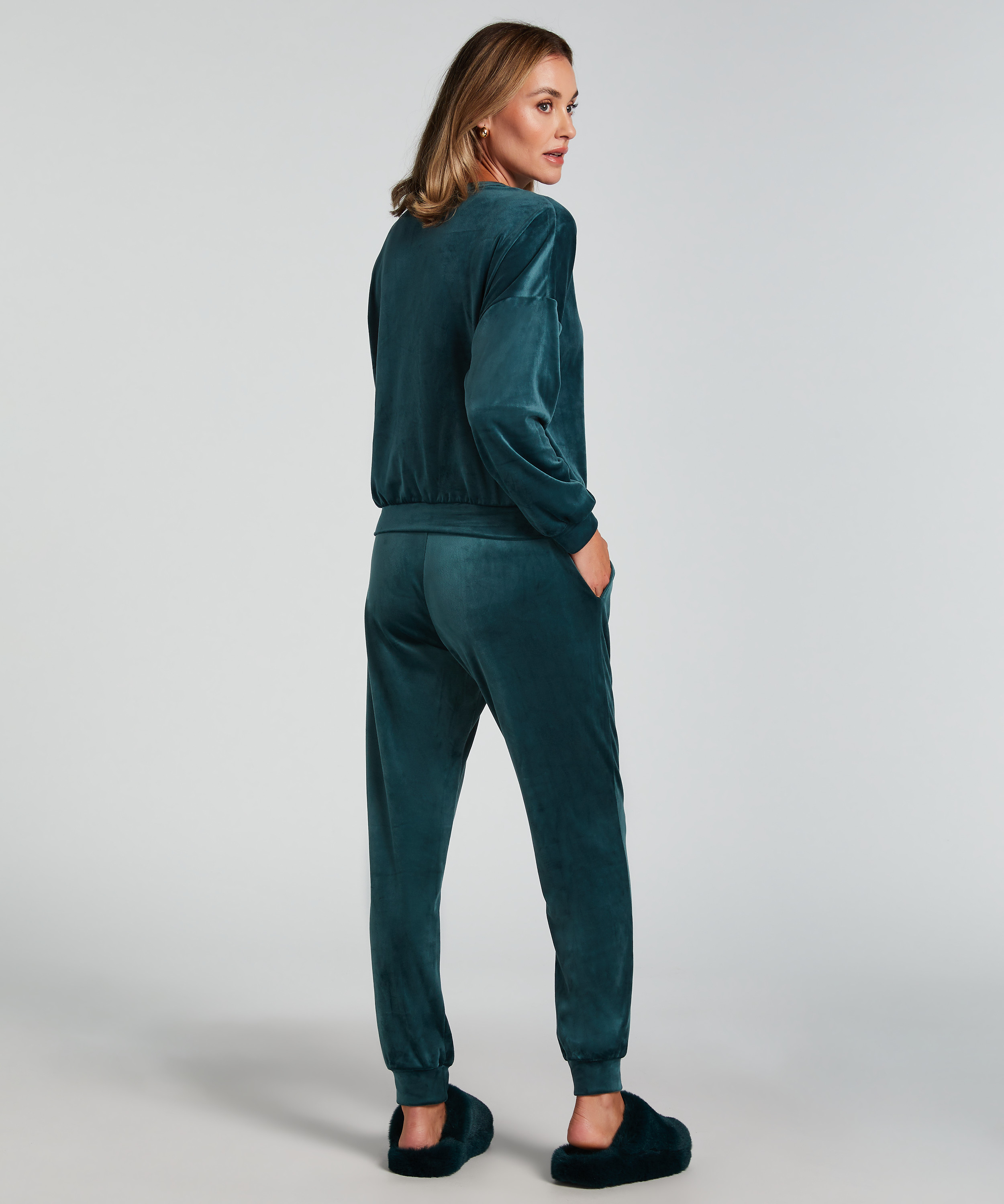 Top de terciopelo, Verde, main