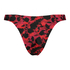 Braguita de bikini de corte alto Fiesta, Rojo