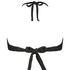 Top de bikini bandeau Crinkle, Negro
