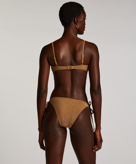 Top de bikini Goldie Shimmer, Amarillo