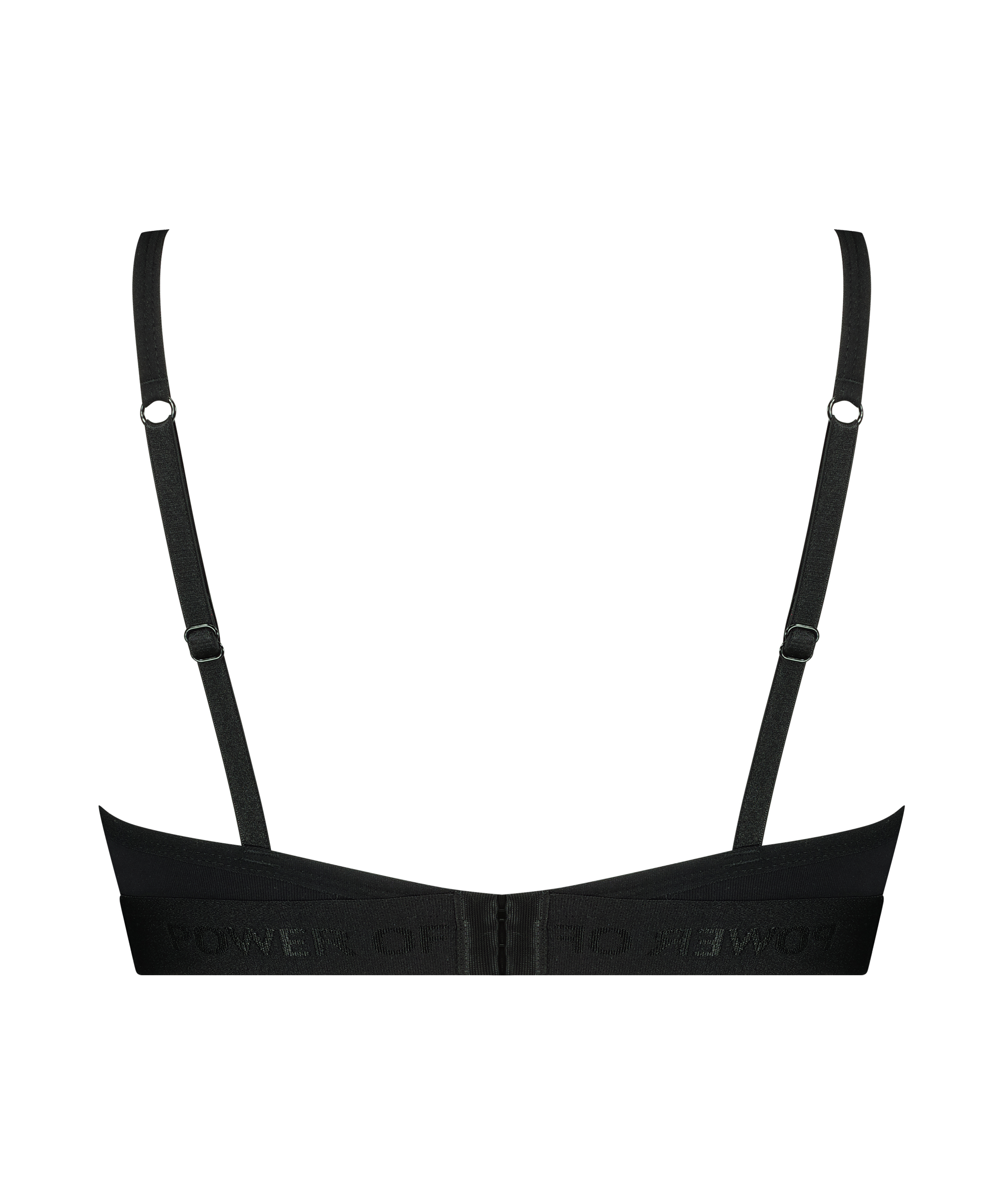 Bralette de tri&aacute;ngulo Cutie, Negro, main