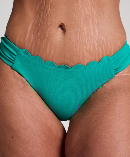 Braguita de Bikini Rio Scallop, Verde