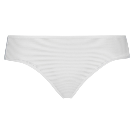 Brasileña Invisible Stripe mesh, Blanco