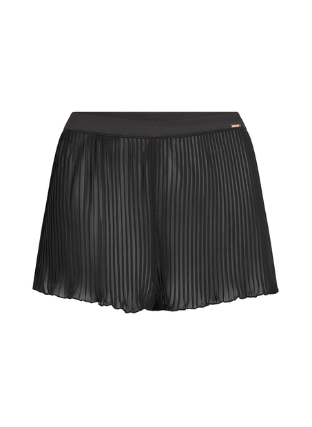 Short plisado, Negro