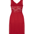 Vestido lencero Nora Lace, Rojo
