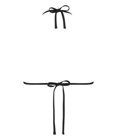 Top de bikini triangular Maui, Negro