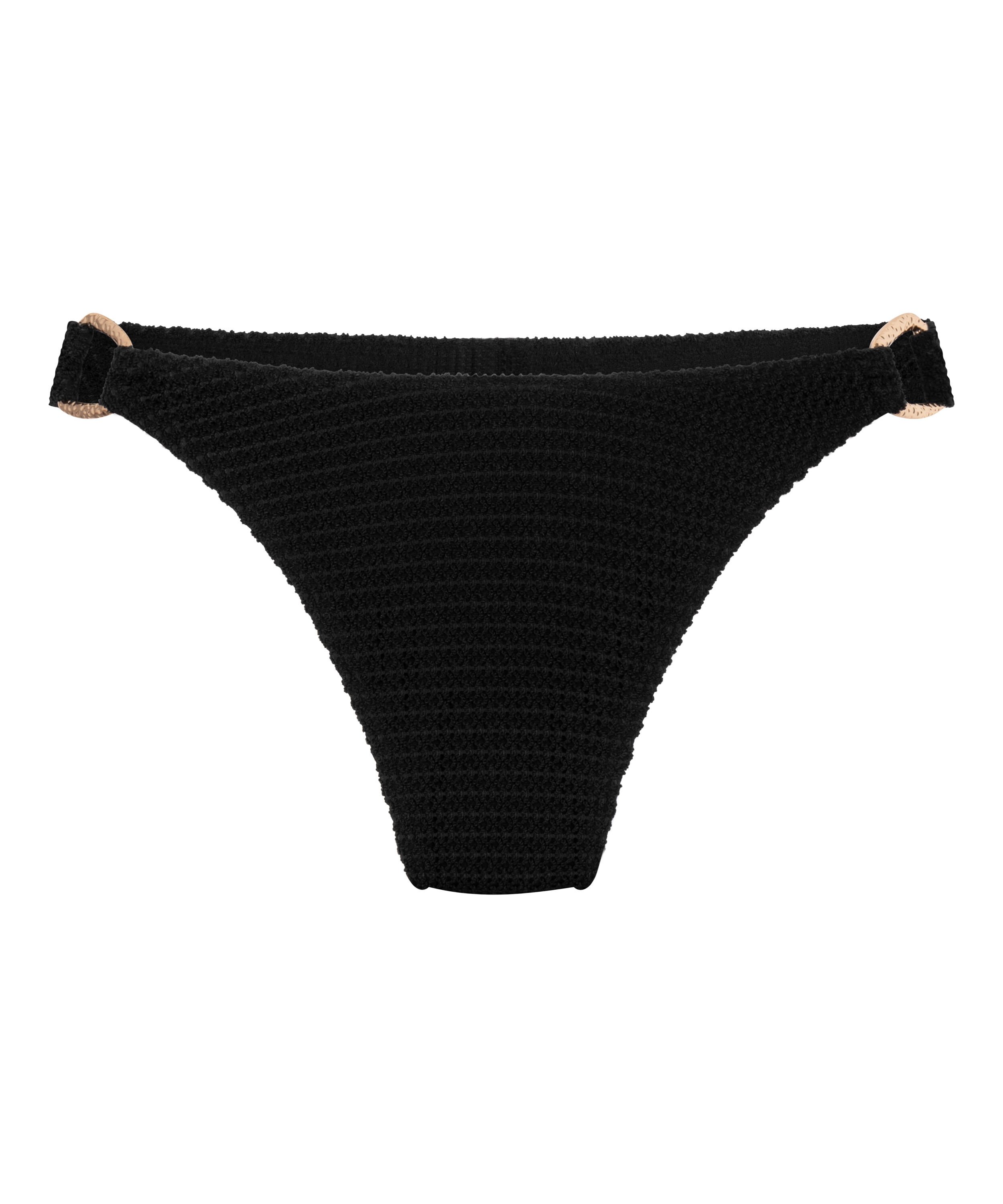 Braguita de bikini de talle alto Cairo, Negro