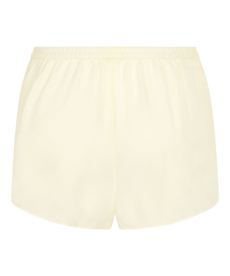 Short de sat&eacute;n Minimal, Amarillo