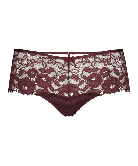 Tanga bóxer Jolie Curvy, Rojo