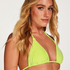 Top de bikini triangular Wild, Verde
