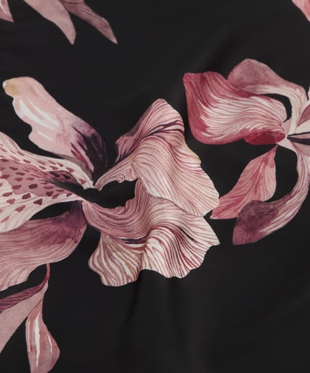Kimono Satin Bloom, Negro