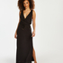 Vestido de playa de Jersey, Negro