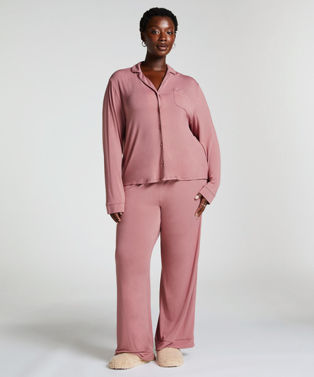 Chaqueta de manga larga de jersey Essentil, Rosa