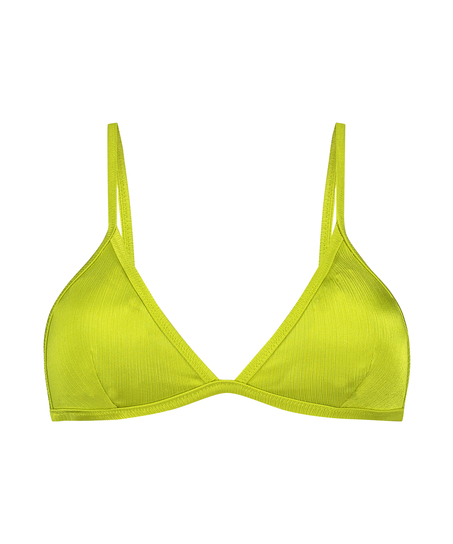Top de bikini triangular Luna, Verde