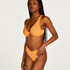 Top de bikini de aros no preformado Scallop, Naranja
