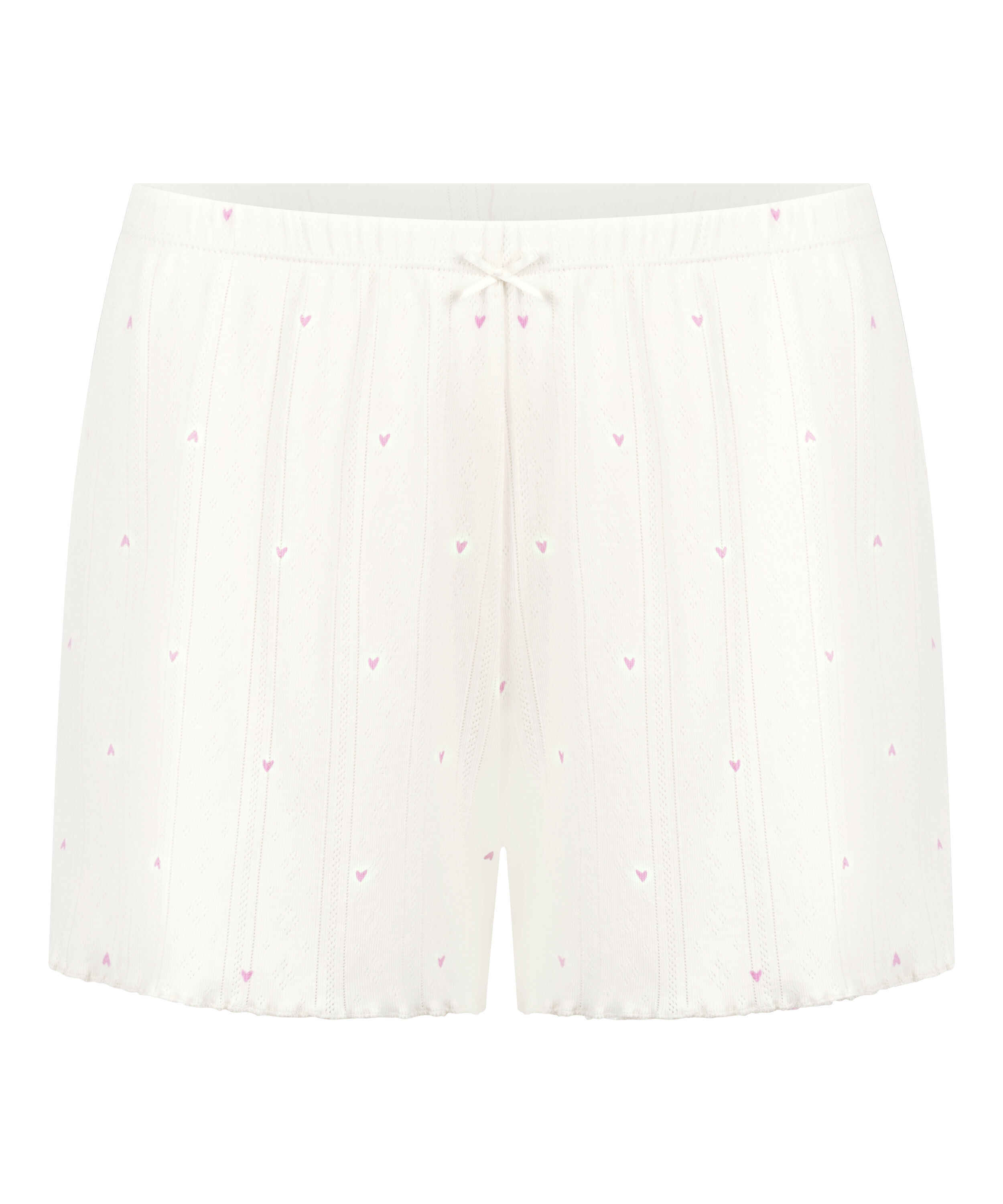 Short de pointelle, Blanco