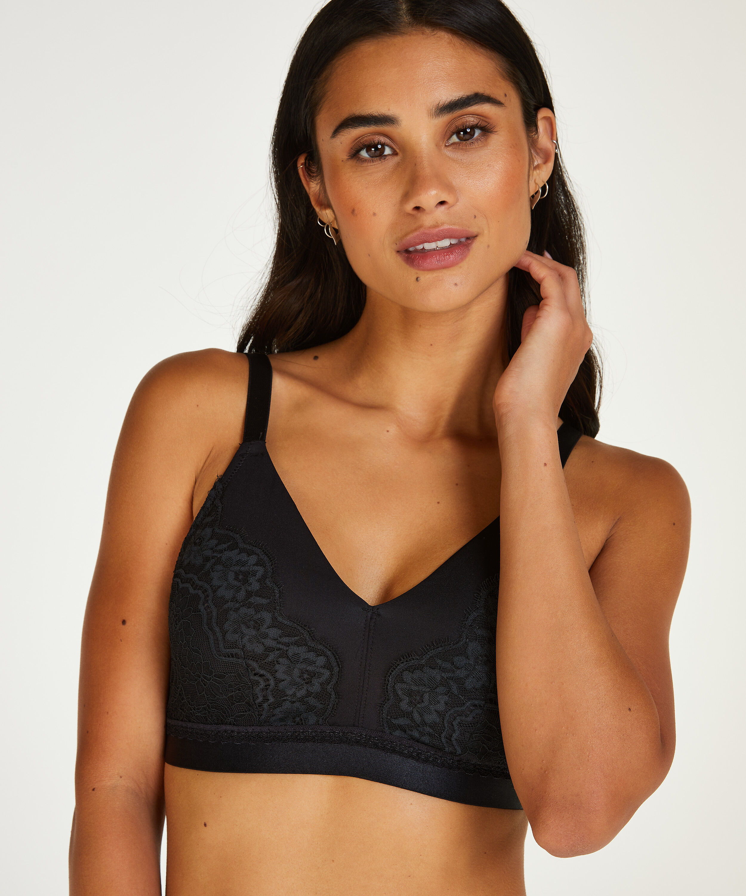 Sujetador prot&eacute;sico sin aros Erica, Negro