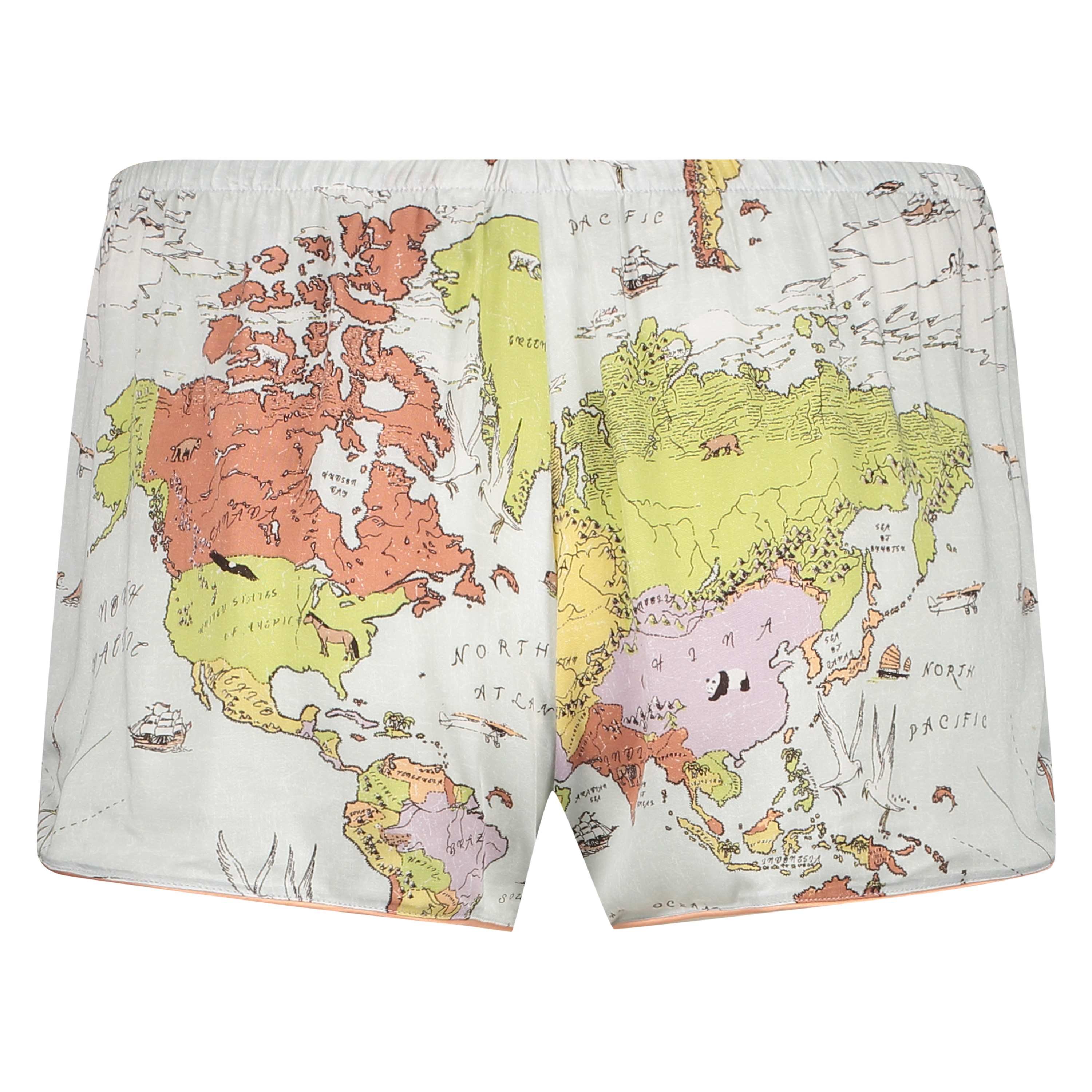 Pantalón corto de pijama, Azul, main