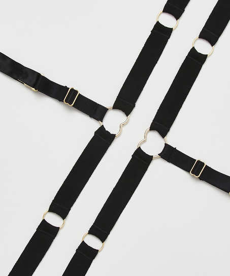 Tirantes de liguero Private, Negro