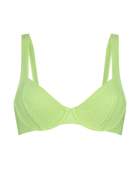 Top de bikini con aros sin relleno Bondi, Verde
