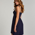 Vestido lencero Nora Lace, Azul