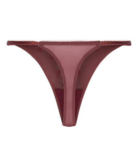 Tanga de pernera alta Frida, Rojo