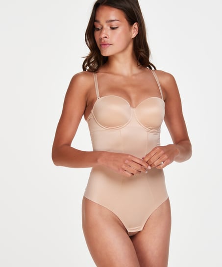 Bodi corrector con copas preformadas, Beige