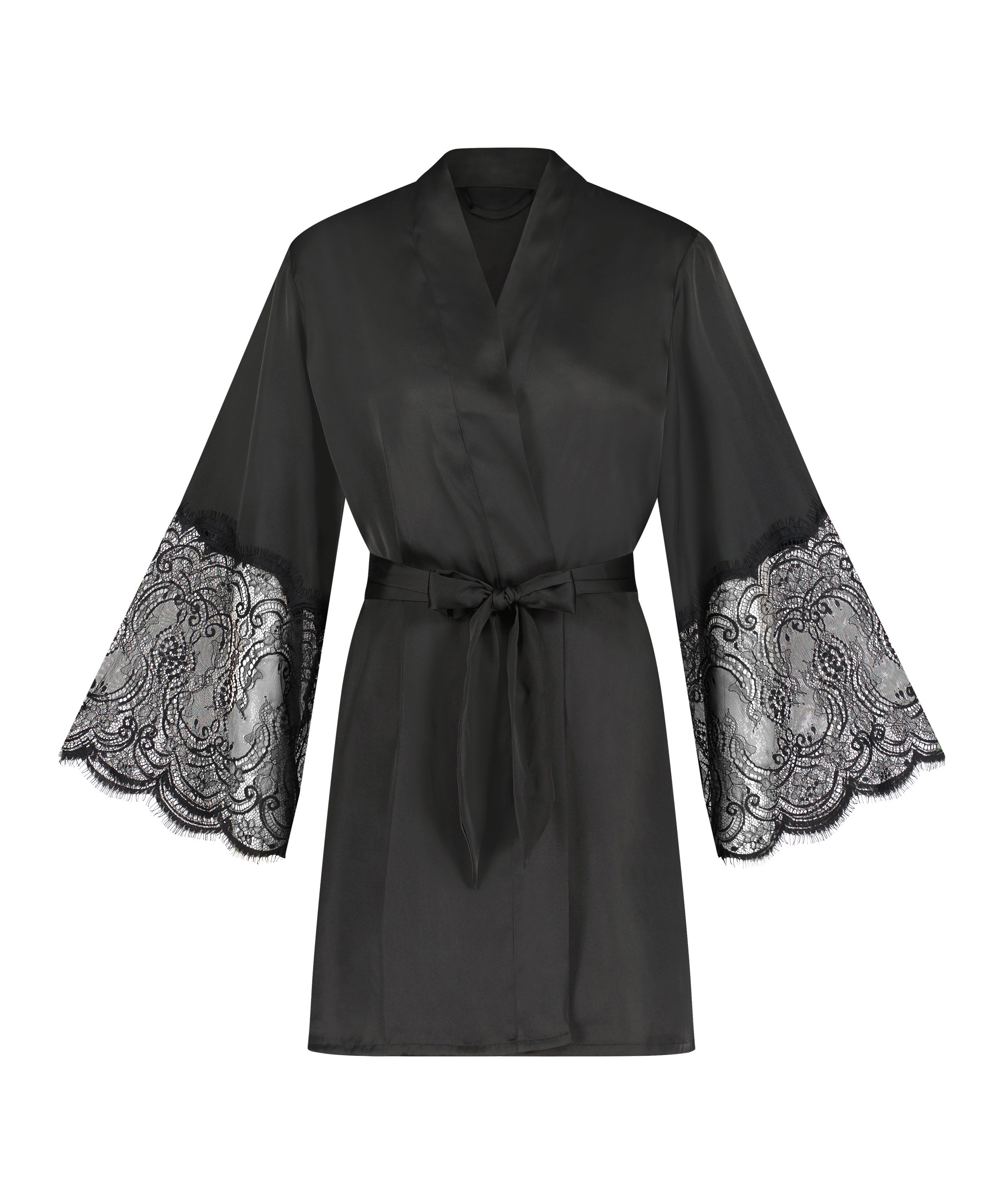 Kimono Satin, Negro, main
