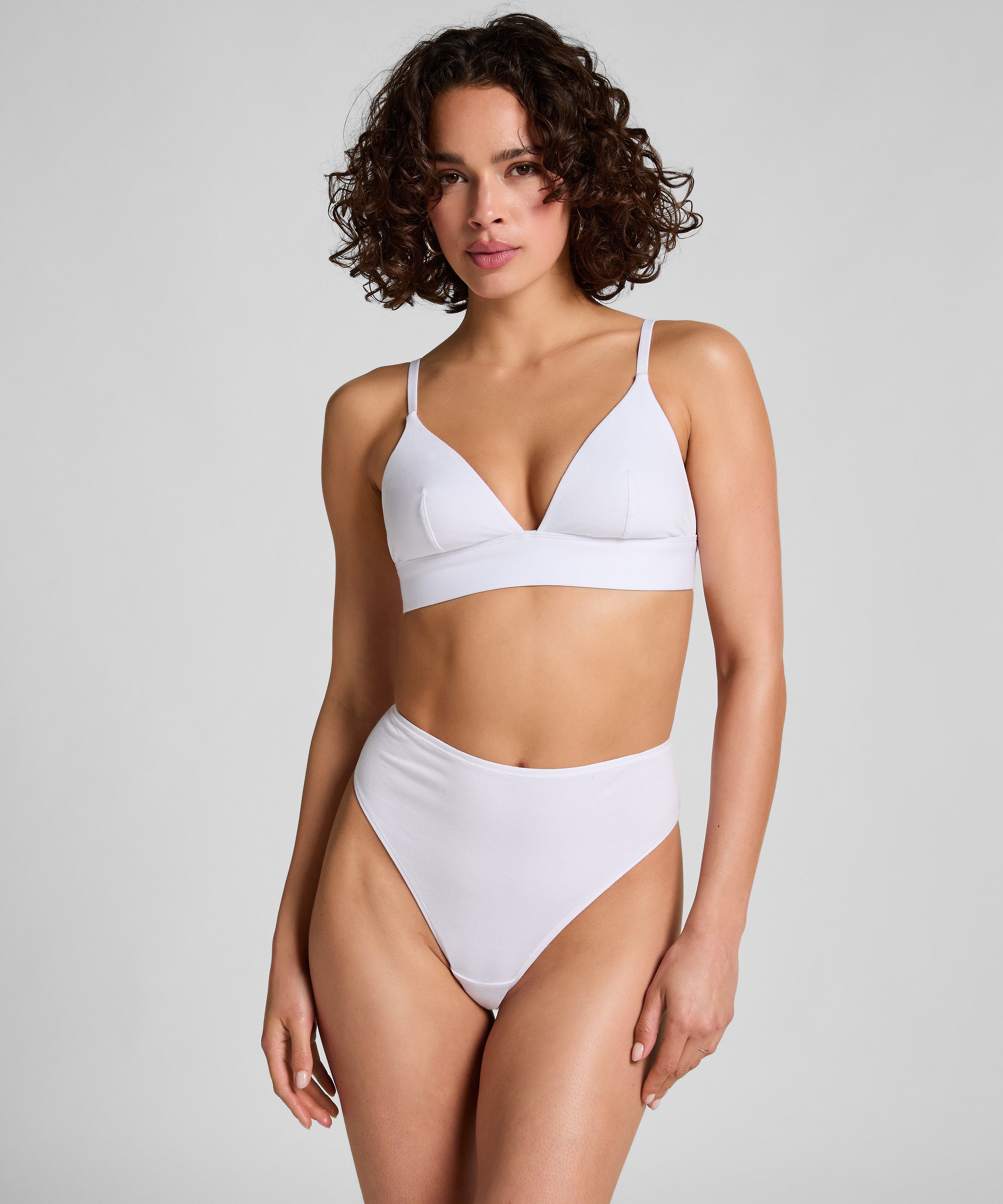 Bralette de algod&oacute;n, Blanco, main