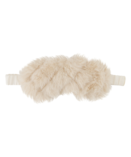 Antifaz Fake Fur, Blanco