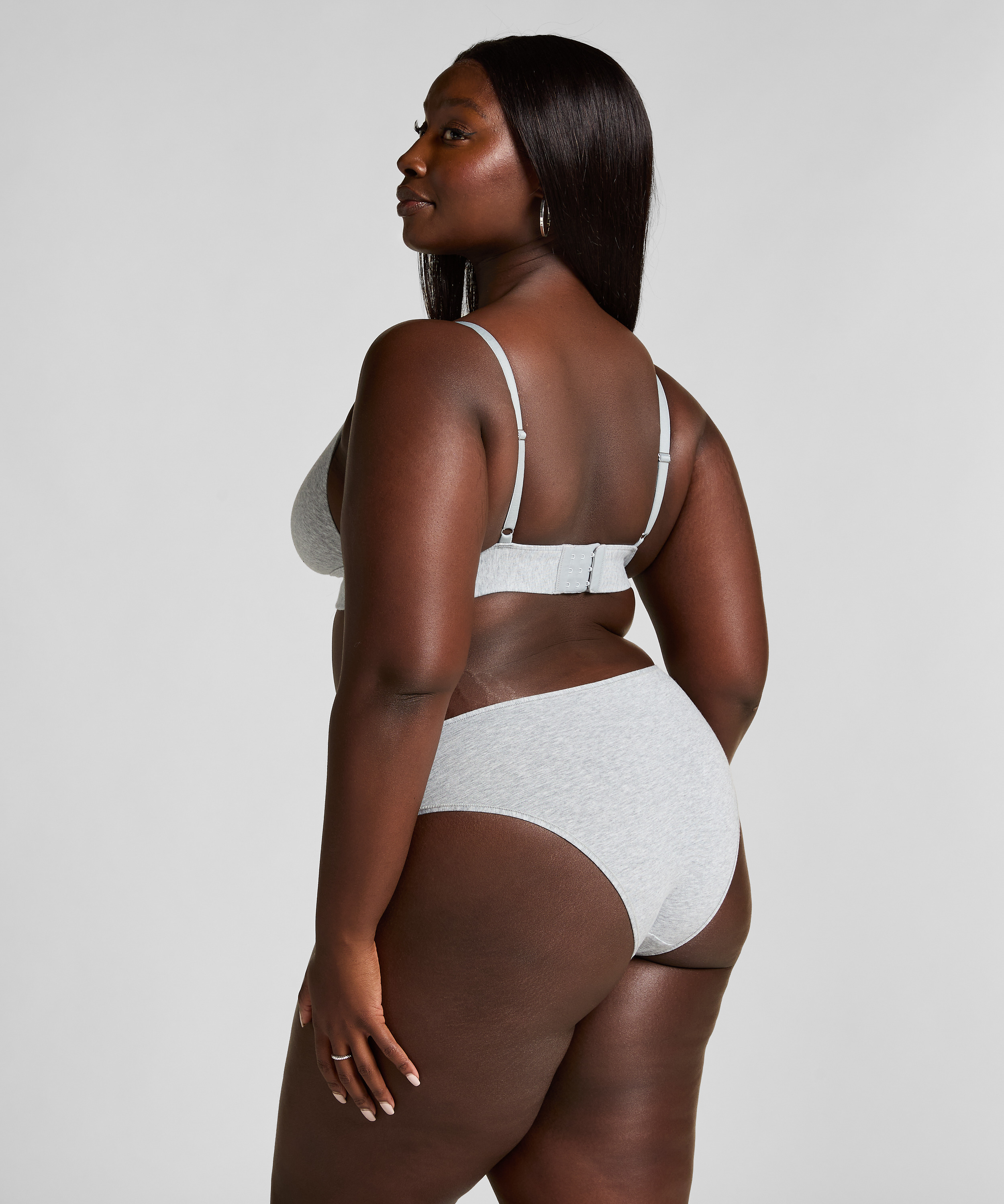 Brasile&ntilde;a de pierna alta Cotton, Gris, main