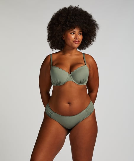 Braguita de Bikini Rio Scallop, Verde