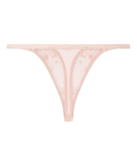 Tanga Chloe de tiro alto, Rosa