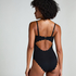 Bañador Bandeau Scallop, Negro