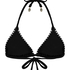 Top de bikini triangular Kenya, Negro