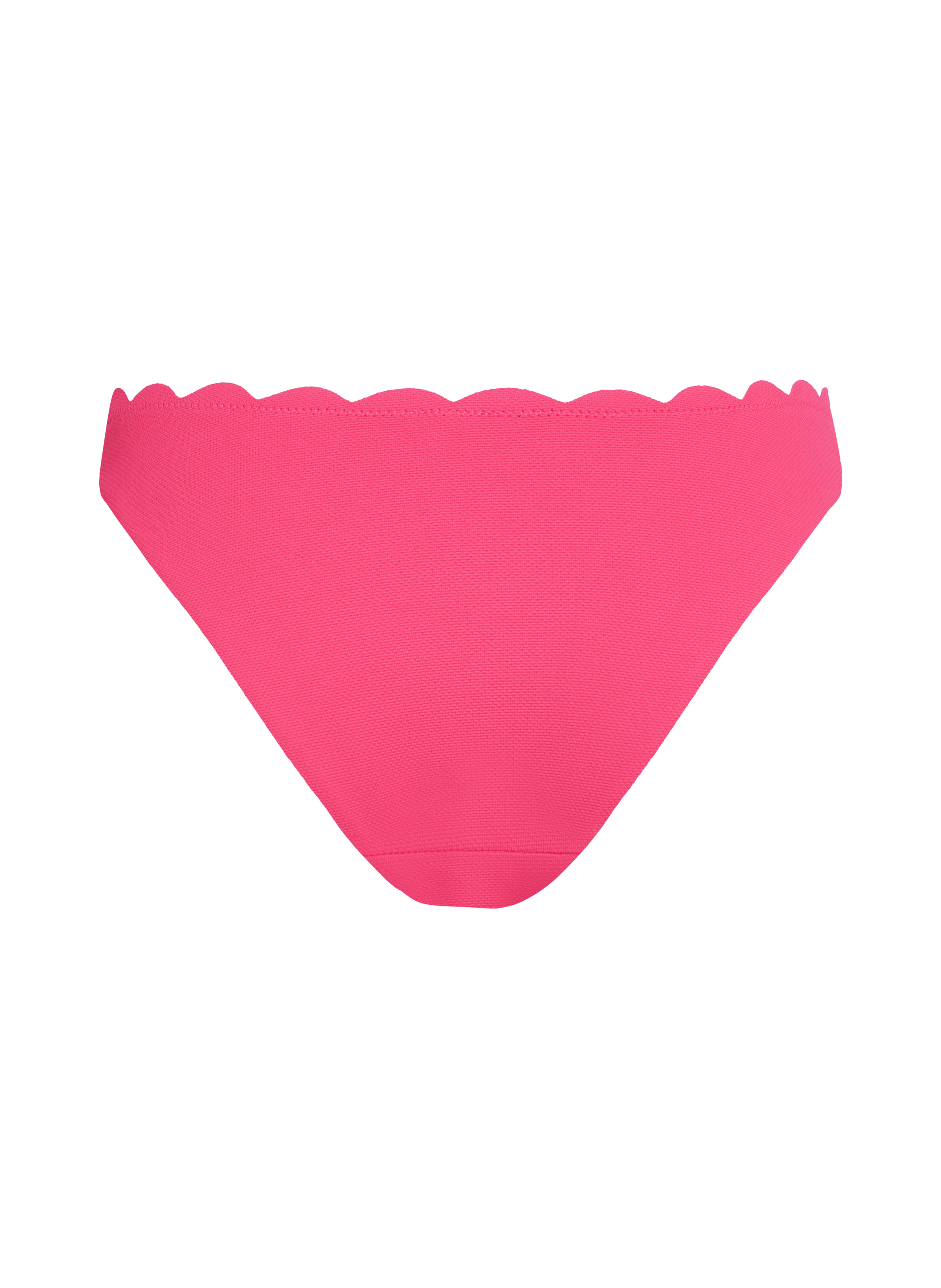 Braguita de Bikini de Corte Alto Scallop, Rosa, main